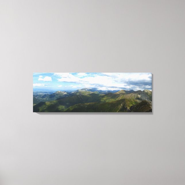 Panorama from Wolowiec, Tatras Canvas Print (Front)