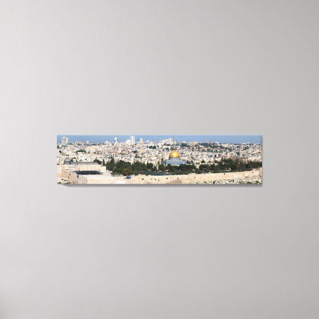 Panorama Jerusalem City Canvas Print (Front)