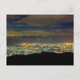 Panorama Kansai Osaka Bay Japan from Mt. Rokko Postcard