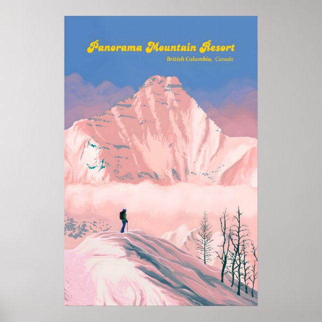 Panorama Mountain Ski Resort Travel Poster (Front)