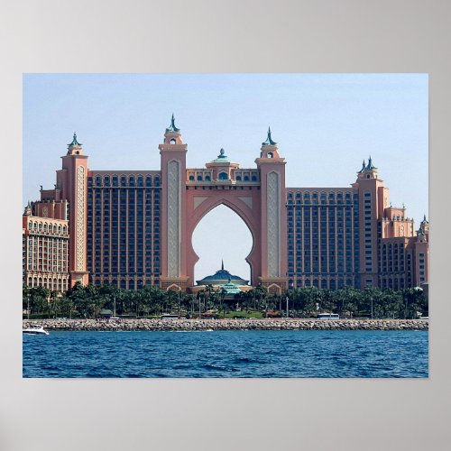 Panorama of Atlantis the Palm Dubai Poster