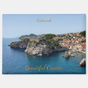 Panorama of Dubrovnik in Croatia travel Magnet