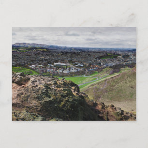 Panorama of Edinburgh Scotland from Arthur's Seat Postcard