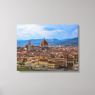 Panorama of Florence in Tuscany - Italy Canvas Print