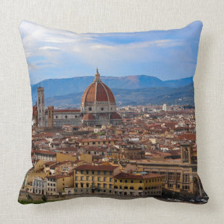 Panorama of Florence in Tuscany - Italy Throw Pillow