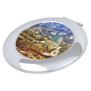 Panorama of Florence, Italy Flexible Photo Magnet Compact Mirror
