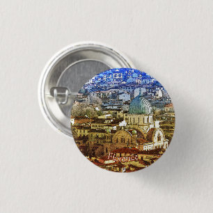 Panorama of Florence, Italy Photo Button