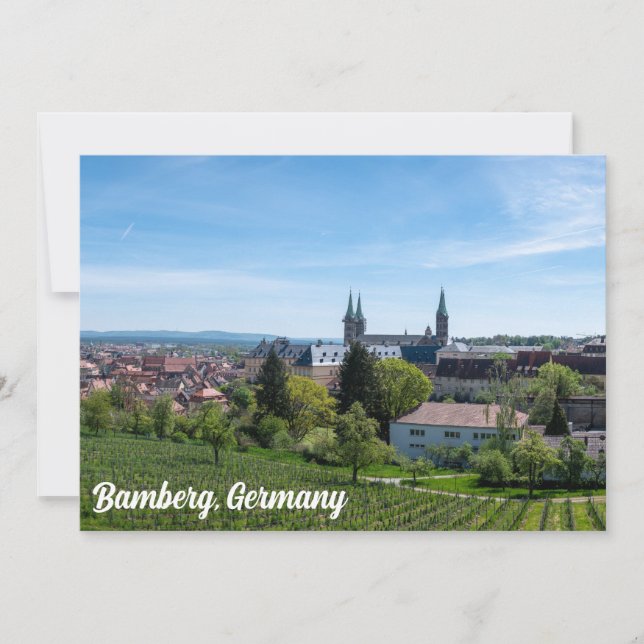 Panorama of historic old town of Bamberg, Germany (Front)