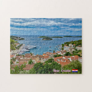 Panorama of Hvar in Croatia travel Jigsaw Puzzle
