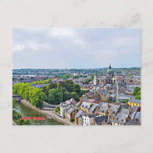 Panorama of Namur city Postcard