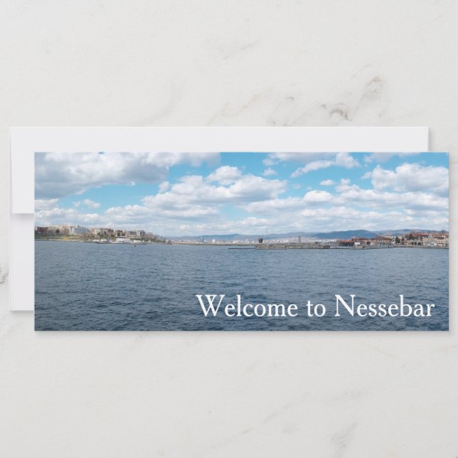 Panorama of Nesebur City, Bulgaria Invitation (Front)