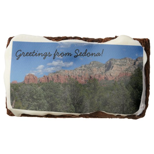 Panorama of Red Rocks in Sedona Arizona Brownie (Front)