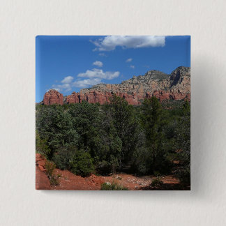 Panorama of Red Rocks in Sedona Arizona Button