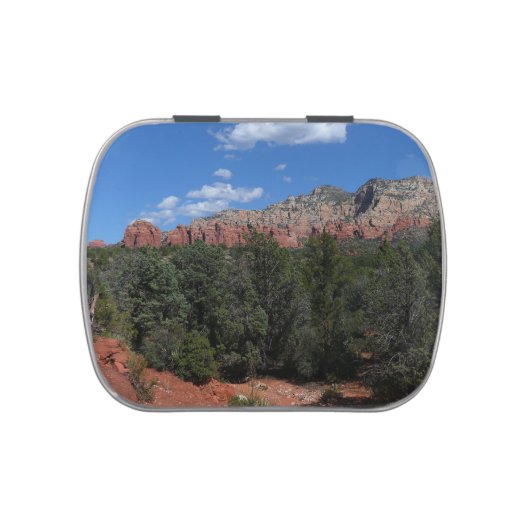 Panorama of Red Rocks in Sedona Arizona Candy Tin (Top)