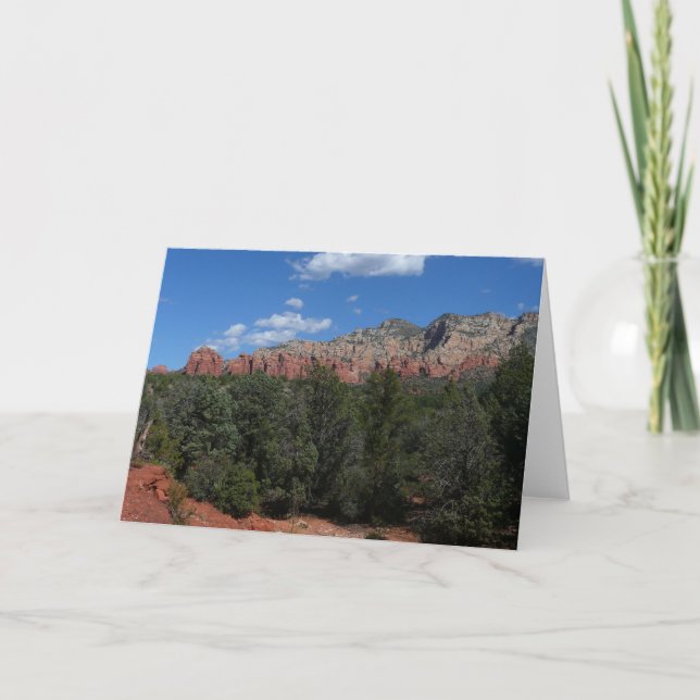 Panorama of Red Rocks in Sedona Arizona Card (Front)