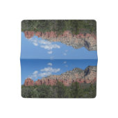 Panorama of Red Rocks in Sedona Arizona Checkbook Cover (Open)