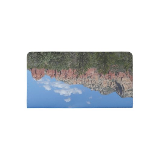 Panorama of Red Rocks in Sedona Arizona Checkbook Cover (Back)