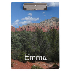 Panorama of Red Rocks in Sedona Arizona Clipboard