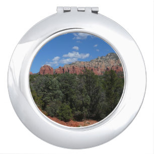 Panorama of Red Rocks in Sedona Arizona Compact Mirror