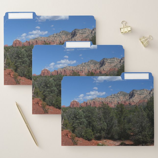 Panorama of Red Rocks in Sedona Arizona File Folder (Set)