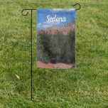 Panorama of Red Rocks in Sedona Arizona Garden Flag