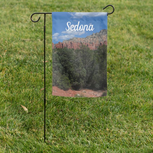 Panorama of Red Rocks in Sedona Arizona Garden Flag (In SItu)