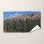 Panorama of Red Rocks in Sedona Arizona Hand Towel