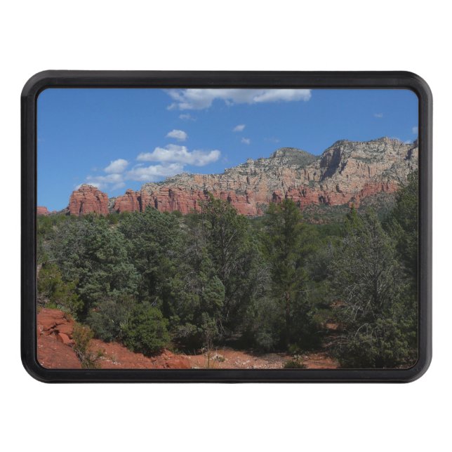 Panorama of Red Rocks in Sedona Arizona Hitch Cover (Front)