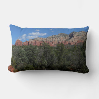 Panorama of Red Rocks in Sedona Arizona Lumbar Pillow