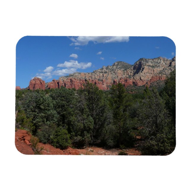 Panorama of Red Rocks in Sedona Arizona Magnet (Horizontal)