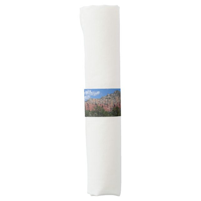 Panorama of Red Rocks in Sedona Arizona Napkin Bands (Front)