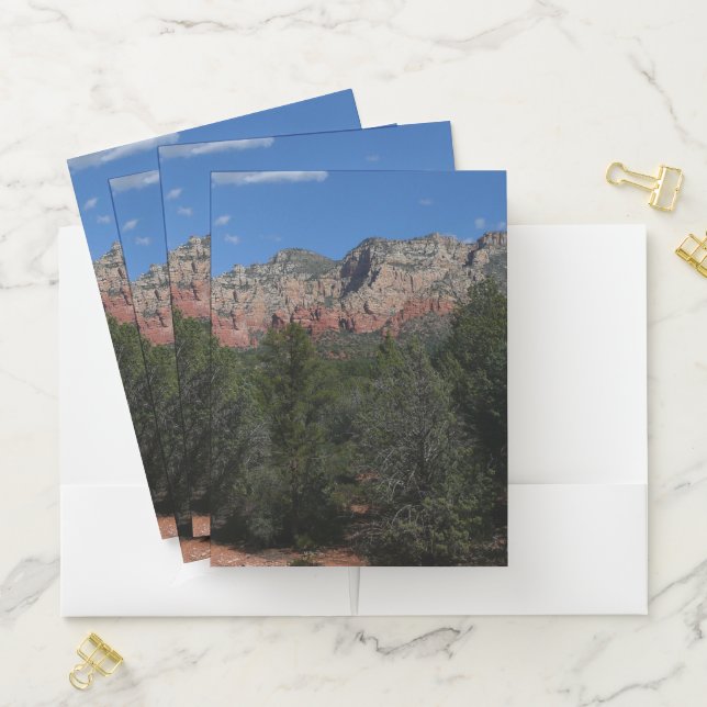 Panorama of Red Rocks in Sedona Arizona Pocket Folder (In Situ)