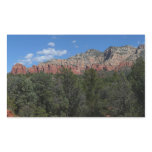 Panorama of Red Rocks in Sedona Arizona Rectangular Sticker