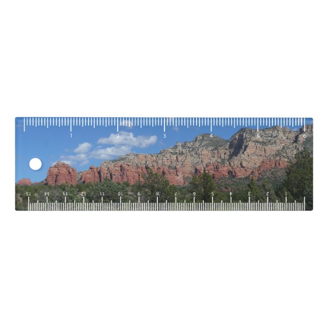 Panorama of Red Rocks in Sedona Arizona Ruler (Front)