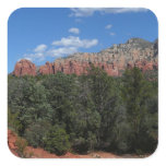 Panorama of Red Rocks in Sedona Arizona Square Sticker