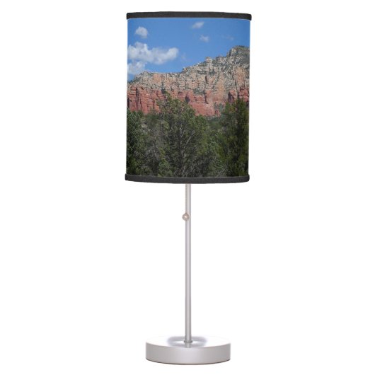 Panorama of Red Rocks in Sedona Arizona Table Lamp (Front)