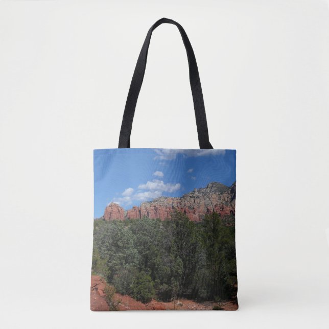 Panorama of Red Rocks in Sedona Arizona Tote Bag (Front)