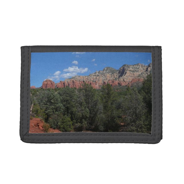 Panorama of Red Rocks in Sedona Arizona Trifold Wallet (Front)