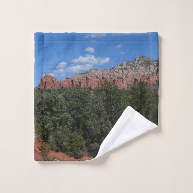 Panorama of Red Rocks in Sedona Arizona Wash Cloth (Wash Cloth)