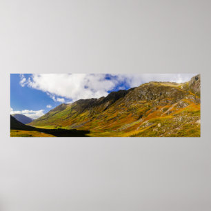 Panorama of Scottish Highlands Poster