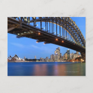 Panorama of Sydney Harbour Bridge, Sydney Opera Postcard