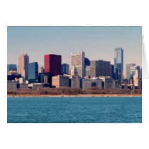 Panorama of the Chicago skyline Cards