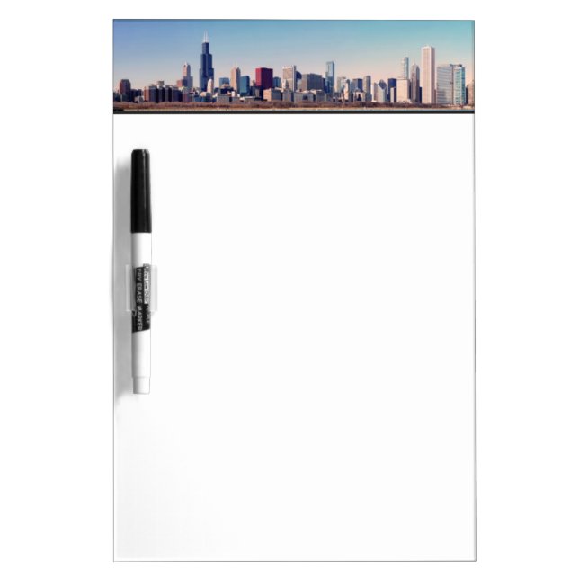 Panorama of the Chicago skyline Dry Erase Board (Front)