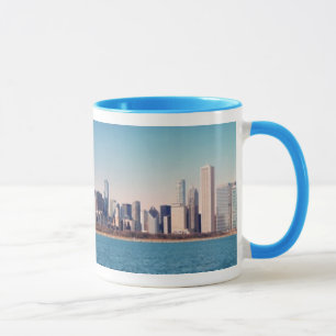 Panorama of the Chicago skyline Mug