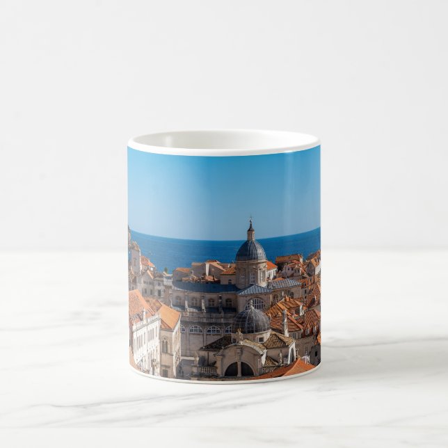 Panorama of the city of Dubrovnik - Croatia Coffee Mug (Center)