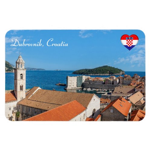 Panorama of the city of Dubrovnik _ Croatia Magnet