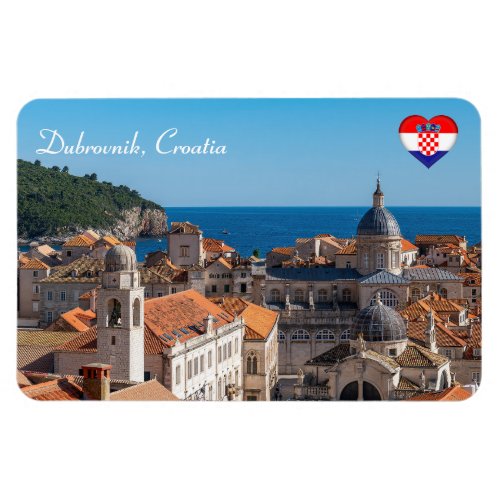 Panorama of the city of Dubrovnik _ Croatia Magnet