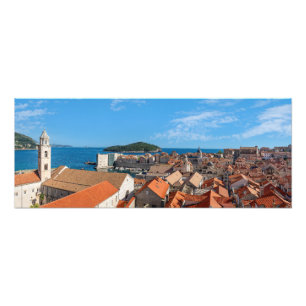 Panorama of the city of Dubrovnik - Croatia Photo Print