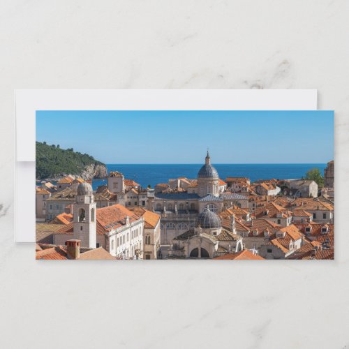 Panorama of the city of Dubrovnik _ Croatia Thank You Card