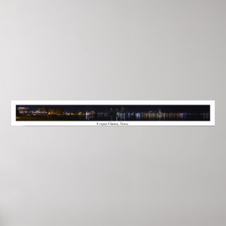 Panorama of the Corpus Christi Skyline Poster